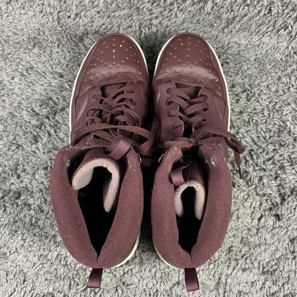 Nike Court Vision Winter Burgundy Mid Top Sneakers DR7882-600 Sz 13 - Picture 5 of 8